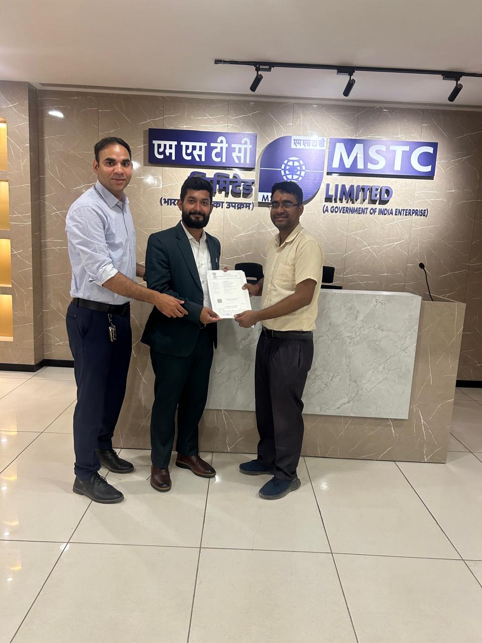 EVIGWAY Signs MoU with MSTC Limited (Government of India Enterprise)