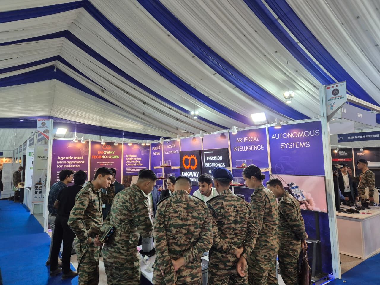 EVIGWAY Showcases Defence Tech at North Tech Symposium 2026, Prayagraj
